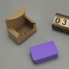 모서리 둥근 손글씨 카드 200장 크마스 제작 입체 감사 축하, 1박스, 라운드 코너 퍼플 200장