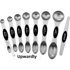 스테인레스 스틸 자석 계량 스푼 세트 베이킹 주방 도구, 1세트