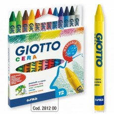 아트박스/한가람문구 지오토-CERA왁스크레용(워셔블)-12색