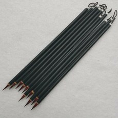 붓걸이붓발거치대 샤오카이 서예 붓 펜 빨간 머리 중국 회화 족제비 정사이즈 스크립트 쓰기 10 개, 10 pcs
