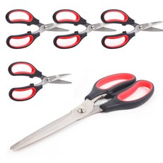 손에 착 감기는 스테인리스 업소용 양손가위 주방가위 고기가위 다용도가위 5개 묶음, 양손가위(3T)5개