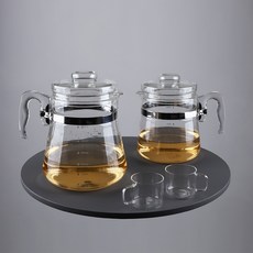 이탈리아노 유리 약탕기 3L 3.5L / 유리 주전자 티포트 내열유리, 1개