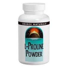SOURCE NATURALS 左旋脯氨酸粉 無糖 無麩質, 1罐, 113.4g