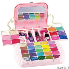 키즈뷰티 프로페셔널 장남감 메이크업 박스 화장품 화장놀이 세트, 핸드백, 1세트, 슈트