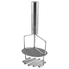 手動壓薯器 土豆壓泥器 不鏽鋼雙層波浪搗碎器 壓土豆 壓南瓜 壓胡蘿蔔, 1個