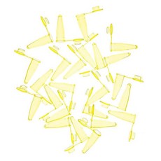 해외 MUHWA 플랫 캡이 있는 PCR 튜브 1000개 0.2ml 0.2액량 온스 앰버 마이크로튜브 반응 미국매장정품+ 1725591, Yellow.