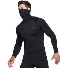 TESLA 기모 러닝 베이스레이어 터틀넥 마스크 긴팔 티셔츠