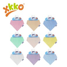 XKKO 有機棉紗布口水巾 - 九款可選, 1個, 白色, 白色