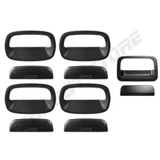 XL jimny 2024 자동차 도어 핸들 커버 사이드 리어 테일 도어 핸들 보울 트림 for Suzuki New Jimny JC74 2, 01 matte black