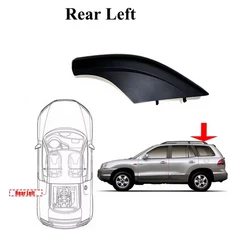 1/2/4개 자동차 루프랙 커버 루프 바 레일 엔드 쉘 (현대 싼타페 2002 2003 2004 2005 2006 루프랙 커버용), 01 중국, 07 Rear Left