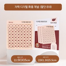 자석 퍼즐 수학 교육용 숫자 곱셈표 학습 장난감 창의력 향상 교구 재미있는 숫자 구성 퍼즐 완구 교육용 보조 교구, 디지털 화용도 8x8 자력판, 1피스, 1개