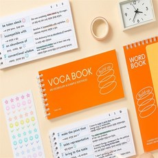 짱이상회 보카북 단어장 영어단어외우기, 퍼플, 상세표기, 오렌지 퍼플 네이비