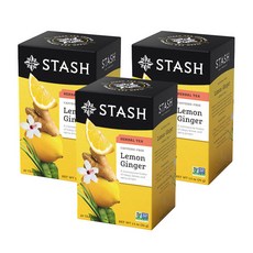 Stash Tea 草本茶 檸檬生薑 無咖啡因, 1.7g, 20入, 3個