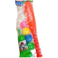 古意古早味 打棒球練習組 (一組裝/含發射器/球棒長41cm/附球) 兒童戶外玩具, 詳見包裝