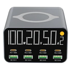 호환 120W GaN USB C 충전기 8포트 데스크탑 타입 PD3.0 PPS QC3.0 고속 (맥북 호환 태블릿 삼성 호환 아이, 03 M1 120W, 06 US Plug