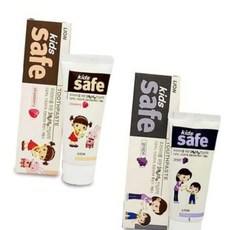 키즈 구취제거 치석제거 키즈세이프 치약 포도향 딸기향 어린이, 1개