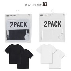 탑텐 TOPTEN 공용) 에센셜 코튼 반팔티 (2PACK) MKF5TS3901-IC 553905