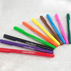 식용색소펜 10종 푸드펜 마카롱 데코펜 쿠키만들기 베이킹펜, 데코레이팅펜_다크그린, 다크그린, 1개