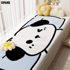 DFMEI 可愛狗狗仿羊絨地墊陽臺墊四季通用吸水防滑窗臺墊榻榻米飄窗墊, 舒適枕頭