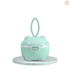 萌萌屋 【台灣現貨】大容量奶粉盒 分裝盒 奶粉分裝盒 奶粉 密封儲存罐 寶寶分裝盒, 1個, 新款綠色(小容量,約200ml)