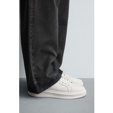 ZARA 자라 굽 디테일 스니커즈 - 화이트 2232/720/001 126055