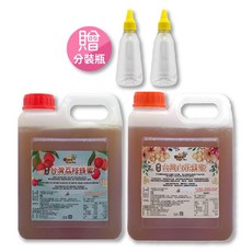 蜂王世家 台灣荔枝蜜與百花蜜組, 1個, 下單加贈分裝瓶兩個/超取限1組