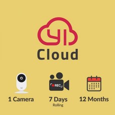YIKami 클라우드 플랜 12개월 카메라 1대 7D 롤링 스토리지 서비스 PCMac 온라인 코드, 12m, ENTRY plan
