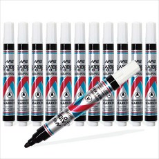 아피스 오래쓰는 유성매직 흑색 12개입, 12개