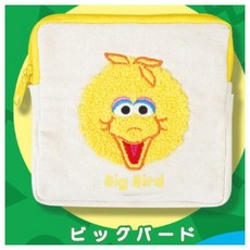 芝麻街人物毛茸茸小物包 刺繡設計