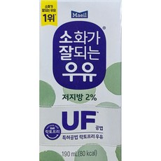 매일유업 소화가 잘되는 우유 저지방, 190ml, 3팩