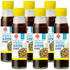 오뚜기 LIGHT JOY 저칼로리 오리엔탈 드레싱, 215g, 6개