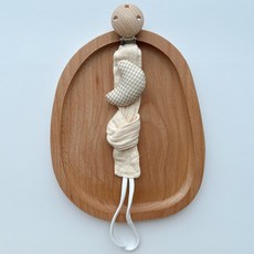 嬰兒奶嘴防掉鏈 可調節長度 牙膠玩具防掉帶 奶嘴鏈掛繩 可愛造型, 1個, 新款-月亮