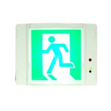 현대방재 피난구유도등벽부형 피난 유도등 비상구 거실 통로 유도등 정방향 소형 중형, 화이트, 1개