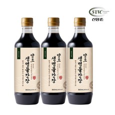 신앙촌 양조 생명물간장, 860ml, 3개