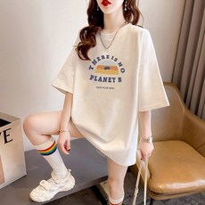 화이트 티셔츠 순면 루즈핏 반팔 여름 학생 유행표 오버시즈 반팔 큰 사이즈 뚱뚱 mm 상의, 3XL, 백색