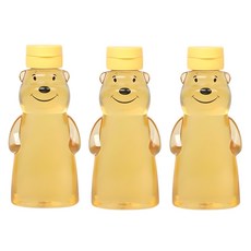 LivingFamily 微笑小熊蜂蜜瓶, 380ml, 3個