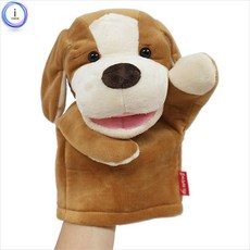 어린이집 인형극교구 말하는 손인형 강아지 인형장난감 역할놀이장난감 손인형놀이, 1개