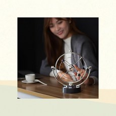 진자모빌 장식 진자운동 회전형 뉴턴의요람 데스크 밸런스볼, 1cl1 회전형진자운동