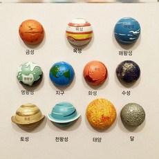 태양계 행성 자석 냉장고 비행사 마그네틱 달 우주 과학 자석실험, 5. S57 - 영어 11개(9행성+태양+달)