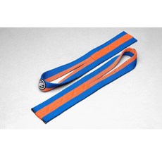 呂小軍 LUXIAOJUN 舉重助力套裝：握力提升、護腕支撐、硬舉健力輔助 彈繃按摩放鬆, 拉力帶（藍橘）, 1個