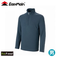 EasyMain 男 快乾保暖羊毛防臭長袖衫