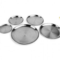 개별판매 캠핑 스텐레스 접시(26cm), one color free, 1개