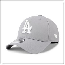 New Era 洛杉磯道奇隊 9FORTY 可調節棒球帽, 灰, 1個