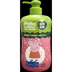 博寶兒 Peppa Pig 植萃沐浴洗髮露 650ml 溫和低敏 不流淚配方 寶寶專用, 1個, 博寶兒植萃洗髮露650ml（45034）