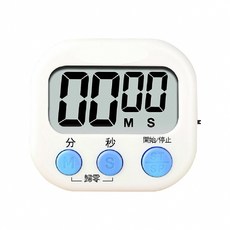 多功能廚房計時器 黑色, 白色, 1個