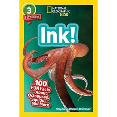 National Geographic Readers:Ink! (L3): 100 Fun Facts about Octopuses Squid and More, National Geographic Kids