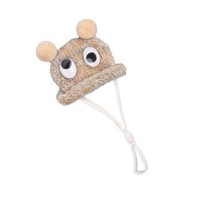 햄스터 기니피그를 위한 패션 니트 모자 패션 및 크리스마스 사진을 위한 실용적인 니트 모자 액세서리, Yellow