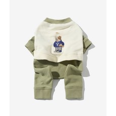 예일 YALE 엠브로이더리 댄 올인원 도기 스웻셔츠 올리브 YEX5PW410AOL 903100