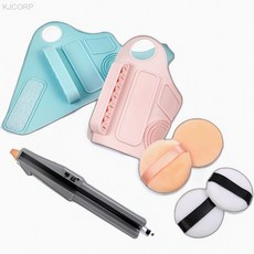 실리콘 메이크업 브러쉬 클리너 퍼프 세트 화장품정리 화장소품, 1개, 상세페이지 기재