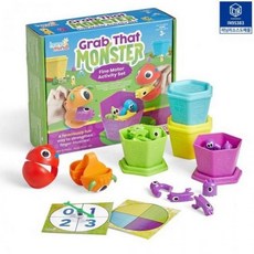 (러닝리소스) 세트 그랩 IN95383 소근육 몬스터, 단일상품1, 1개